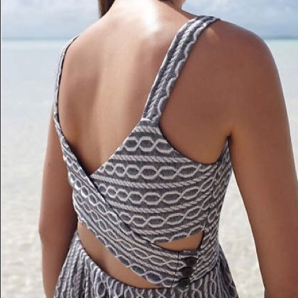 Anthropologie Postage Rolo Cross Back Dress Size M - Picture 2 of 8